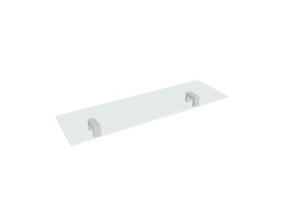 Polica na recepčný pult ASSIST sklo, 100 x 30 cm