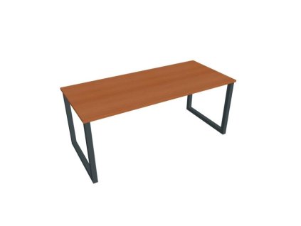 Rokovací stôl UNI O, 180x75,5x80 cm, čerešňa/čierna