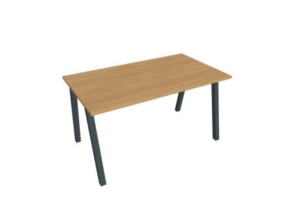 Rokovací stôl UNI A, 140x75,5x80 cm, dub/čierna