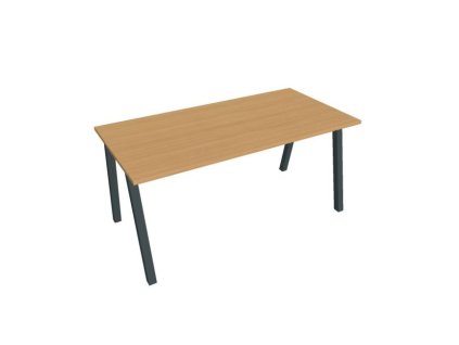 Rokovací stôl UNI A, 160x75,5x80 cm, buk/čierna