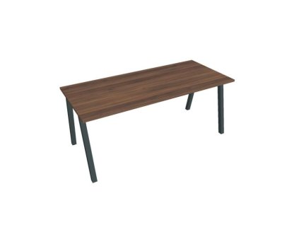Rokovací stôl UNI A, 180x75,5x80 cm, orech/čierna