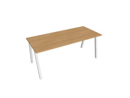 Rokovací stôl UNI A, 180x75,5x80 cm, dub/biela