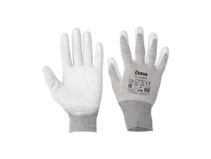 Rukavice nylonové, bezšvové, pletené FLICKER, veľ. 10/XL