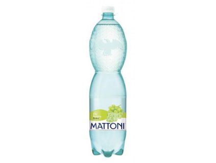 Minerálna voda MATTONI ochutená - biele hrozno sýtená 6 x 1,5 ℓ