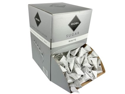 Cukor Rioba biely 500 x 4 g pyramídky