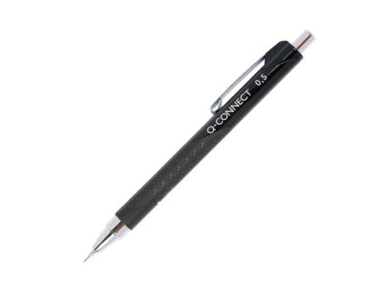 Mikroceruzka Q-CONNECT s kovovým mechanizmom 0,5mm čierna
