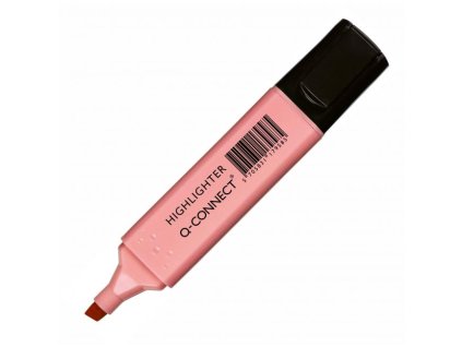 Zvýrazňovač Q-CONNECT pastel ružový