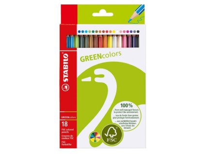 Farbičky STABILO GREENcolors 18ks