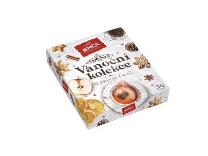 Kolekcia 9 druhov vianočných čajov Jemča (36 ks)