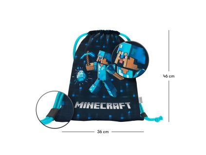 Vrecko BAAGL Minecraft Blue Axe
