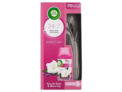 Air Wick Automat osviežovač + náplň 250 ml Mesačná Lalia Satén