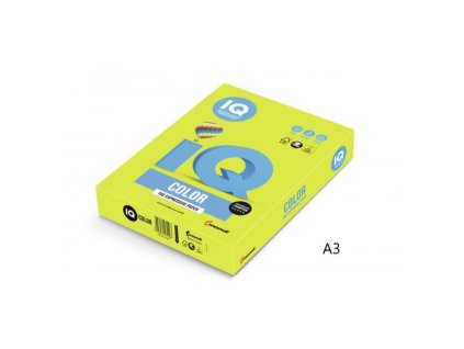 Farebný papier IQ color neónovozelená NEOGN, A3 80g