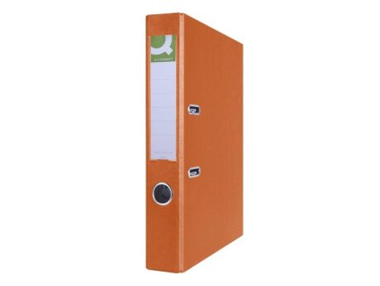 Zakladač pákový Q-CONNECT poloplastový 5cm oranžový