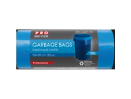 Vrecia na odpad 70x109, LDPE, 120 ℓ, 21 mic, 20 ks modré