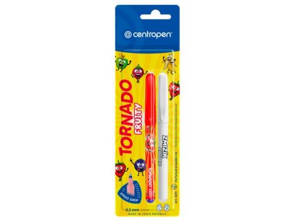 Guľôčkové pero 2675/2 BL Tornado Fruity+zmizík mix farieb
