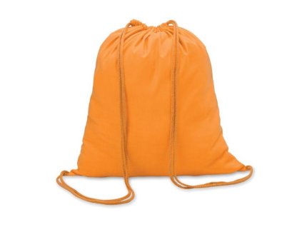 Bavlnený sťahovací vak 100gr/m² 41x37 cm oranžový