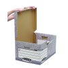 Archívna krabica so sklápacím vekom Fellowes BANKERS BOX sivá/biela 37,8x28x53,5 cm