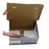 Archívna krabica so sklápacím vekom Fellowes BANKERS BOX sivá/biela 37,8x28x53,5 cm
