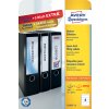 Etikety univerzálne na zakladače 38x192mm Avery A4 25+5 hárkov