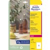 Etikety polyesterové veľmi odolné 210x297mm Avery A4 25 hárkov priehľadné