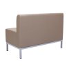 Dvojkreslo Steve, celočalúnené, š. 118 cm, zdravotnícka ekokoža 096