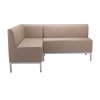 Dvojkreslo Steve, celočalúnené, š. 118 cm, zdravotnícka ekokoža 096