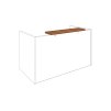 Polica na recepčný pult ASSIST lamino, 100 x 30 cm, orech