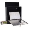 Poštová schránka Design Mailbox, nerez/čierna