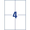 Etikety univerzálne 105x148mm Avery  A4, silne lepivé 20 hárkov
