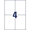 Etikety univerzálne 105x148mm Avery  A4, silne lepivé 20 hárkov