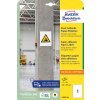 Etikety univerzálne 210x297mm Avery  A4, silne lepivé 20 hárkov