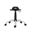 Pracovný taburet 1280 PU Work, chróm