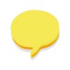 Samolepiaci bloček Speech bubble cube 70x70mm