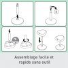 Ergonomická balančná stolička Leitz Ergo na sedenie, svetlo šedá