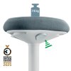 Ergonomická balančná stolička Leitz Ergo na sedenie, svetlo šedá