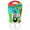 Školské nožnice KEYROAD zebra blister biele a čierne