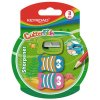 Strúhadlo KEYROAD CUTTER FISH plastové 3 ks blister mix farieb