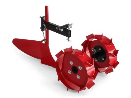 Oborávač / pluh s kovovými kolesami