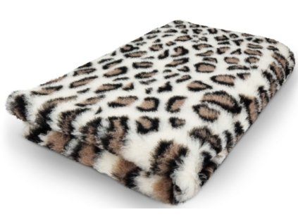 VetBed protiskluz / DryBed Hnědá leopard