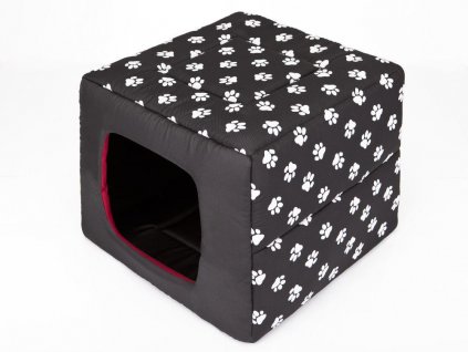Pelíšek pro psa Butterfly černý packy3