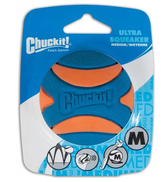 Chuckit! Míček Ultra Squeaker Ball Medium 6,5 cm – pískací