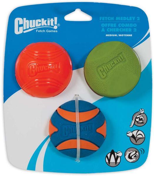 Chuckit! Míčky Medley 2 Medium sada 6,5 cm
