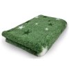 VetBed protiskluz/DryBed Extra premium deka pro psa, zelená - hvězdičky