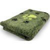 VetBed protiskluz / DryBed Zelená a černé packy