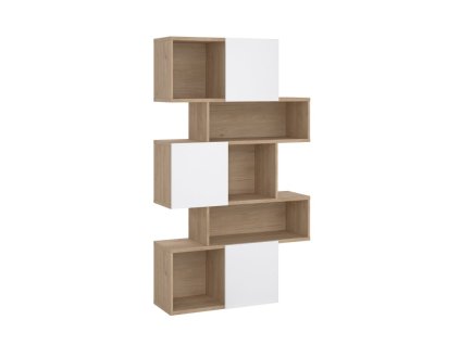 Policová knihovna Maze 71738 jackson/bílý lesk