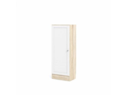 Knihovna Basic 71760/25 dub sonoma/bílá