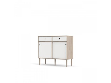 Komoda Rome 66305 bílá/dub hickory