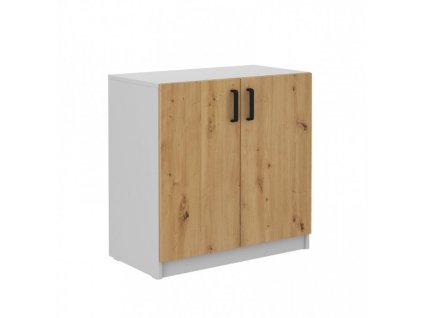 Skříňka spodní s dvířky Malta 102 dub artisan/sv.šedá