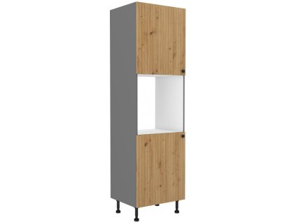 Potravinová skříňka Ava 60 DP-215 2F artisan/antracit