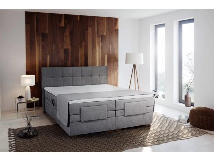 Boxspring Samara 180x200 šedá